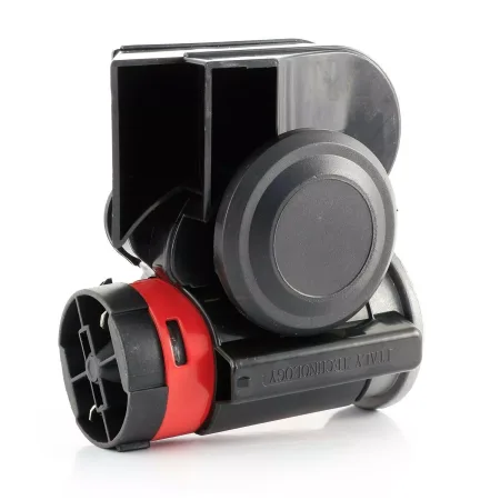 High Quality 12V Twin Tone Air Horn Trumpet – 139dB Loud Sound, Black, with Integrated Air Compressor. FREE Delivery for UK and Europe!