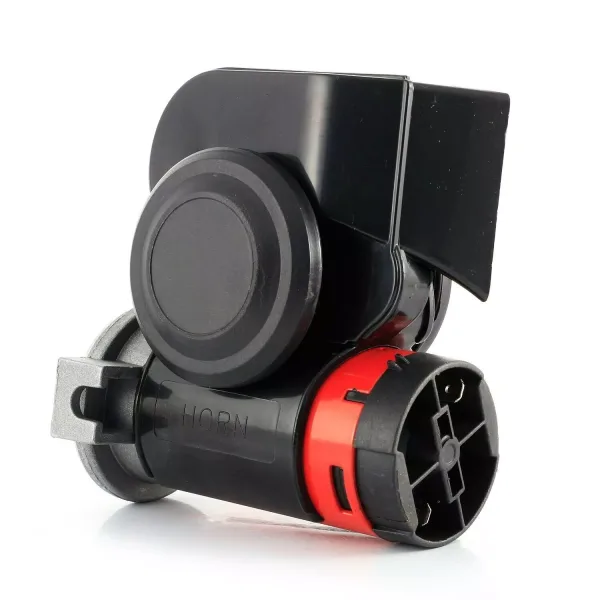 FREE Delivery for UK and Europe! High Quality 12V Twin Tone Air Horn Trumpet – 139dB Loud Sound, Black, with Integrated Air Compressor.