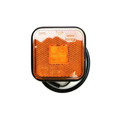 High Quality 1 x Amber Side Marker Light 12V - 24V Lorry Van