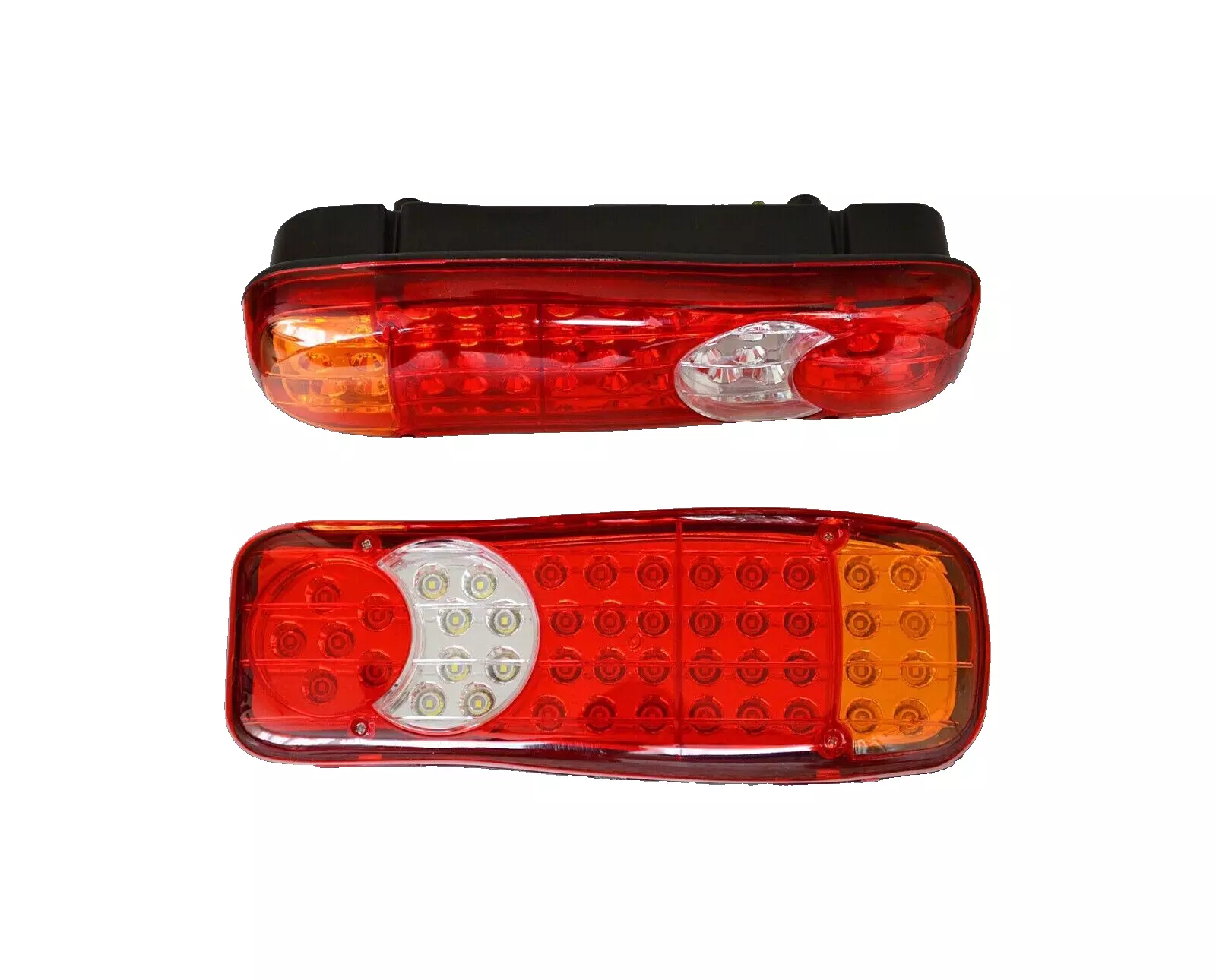 2 pcs LED 24V Rear Tail Lights, 45 LEDs,  5 Function for Trucks, Trailers & Buses