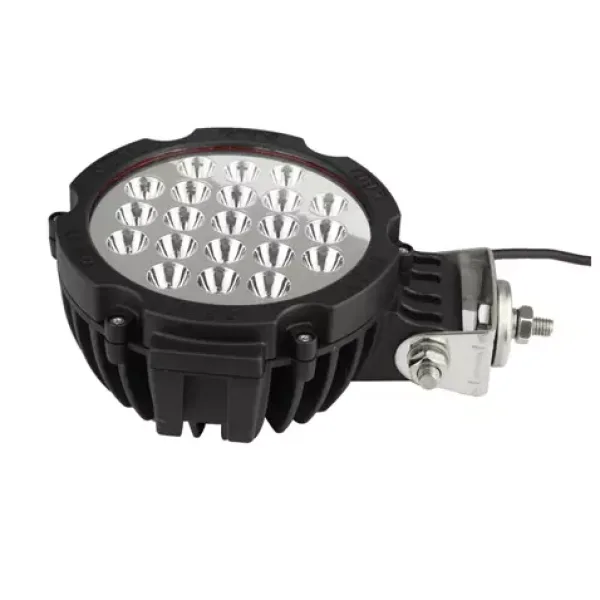 High Quality Powerful 63W LED work light bar with 21 Epistar LEDs, 4380 lumens, 6500K white spot beam. IP67. FREE Delivery for UK and Europe