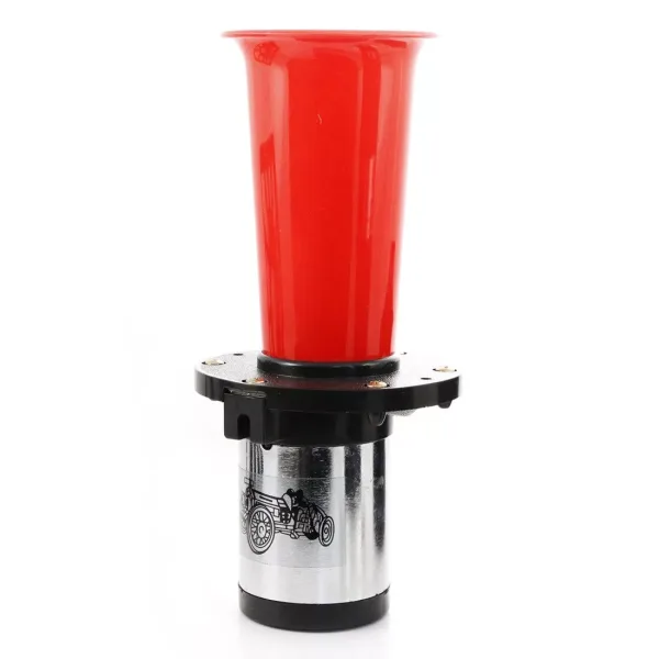 High Quality Air Horn Trumpet Retro Vintage Chrome Klaxon Horn 110dB for 12V Vehicles | Loud Classic Sound. FREE Quality for UK and Europe!