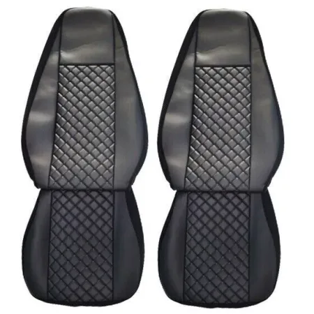 High Quality Eco Leather Seat Covers for Renault Premium 400-450 (2004-2013) – Black, Made in EU. FREE Delivery for UK and Europe!