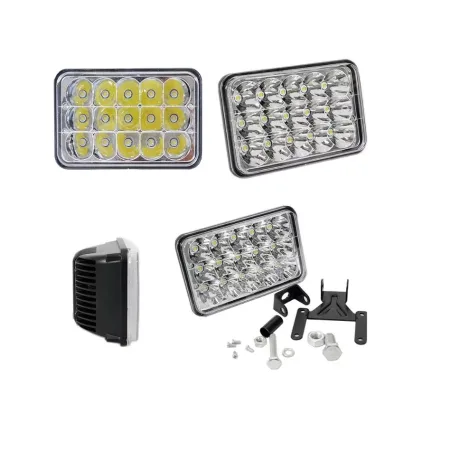 High Quality 2 pcs powerful Front LED Lightbar with Epistar LEDs, 45W output, high & low beam (H4 connector), 2520 lumens, IP67 waterproof.