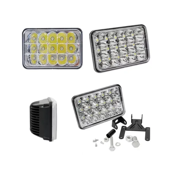 High Quality 2 pcs powerful Front LED Lightbar with Epistar LEDs, 45W output, high & low beam (H4 connector), 2520 lumens, IP67 waterproof.