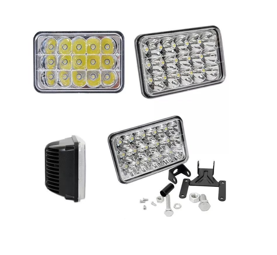 High Quality 2 pcs powerful Front LED Lightbar with Epistar LEDs, 45W output, high & low beam (H4 connector), 2520 lumens, IP67 waterproof.