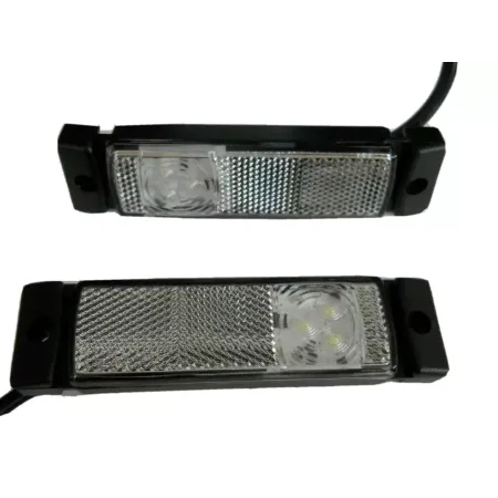 12V–24V White LED Front Marker Lights for Iveco Volvo DAF MAN Scania Van Bus Camper Car