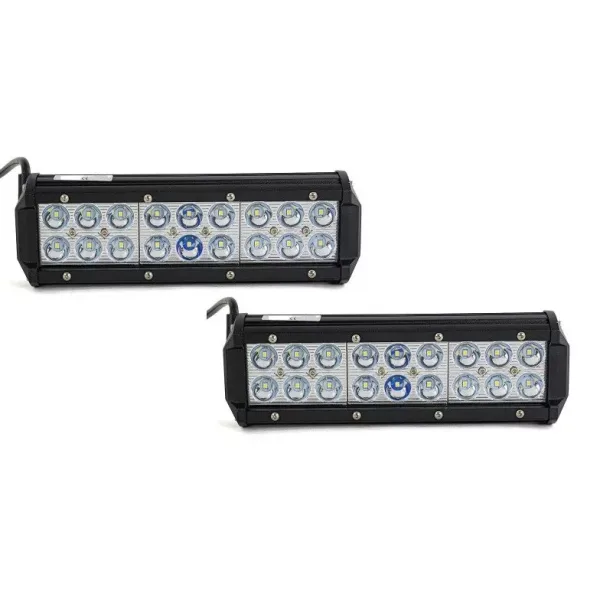 High Quality 2 pcs LED Light Bar 54W Spot Beam High-Intensity 18 LED Work Lights, IP67 Waterproof, 9V–36V. FREE Delivery for UK and Europe!