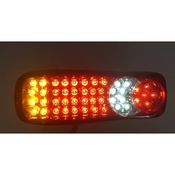 High Quality 2 pcs LED Rear Tail Lights - E-marked, 5 Functions, 12V, ABS, OEM N0: 223766 & 223767. FREE Delivery for UK and Europe!