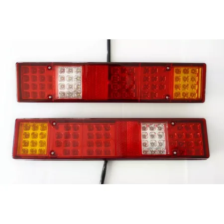 High Quality LED Tail Rear Lights - Set of 2 pcs, 60 LEDs, 6 Functions, 24V for Truck, Trailer, Bus, Lorry, etc. FREE Delivery for UK and Europe