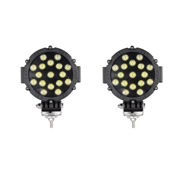 High Quality 51W LED Working Lights 9V-36V High-Intensity Spot Beam | Epistar LEDs | IP67 Waterproof. FREE Delivery for UK and Europe!