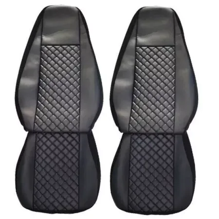 High Quality 4 pcs set of Premium Black Eco Leather Seat Covers for Volvo FH2 FH3 Euro 5 (2006-2015). FREE Delivery for UK and Europe!