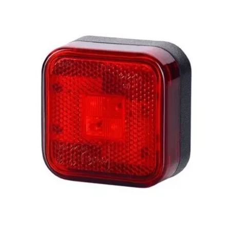 High Quality Rear Marker Lights – 2 x LED Red Lamps with Reflective Surface for Trucks, Vans, Trailers (12V-24V). FREE Delivery for UK mainland!
