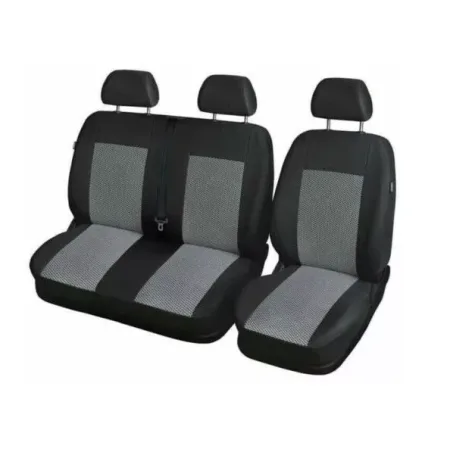 High Quality Universal Front Seat Covers Set, 1+2 Black Color for Van Fit, Washable & Easy Install. FREE Delivery for UK and Europe!