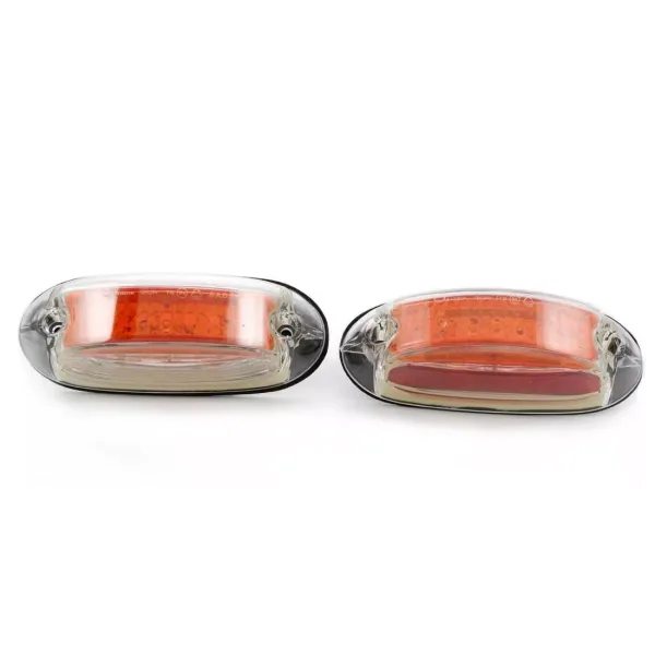 FREE Delivery for UK and Europe! High Quality Vertical Fit LED Number Plate Lights – Red/White/Orange, 3 Functions, E-marked, 12V-24V.