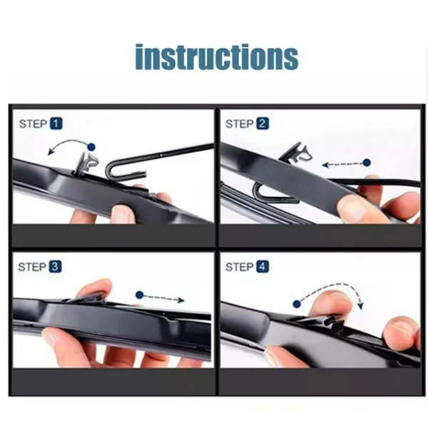 High Quality Hybrid Windshield Wiper Blade 21" (530mm) with Hook Attachment - Premium Performance.