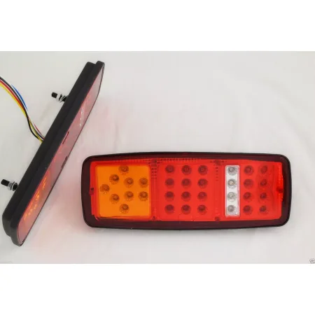Set of 2 pcs LED Rear Tail Lights - with 33 LEDs, 4 Functions for 12V Motorhome, VAN, Camper