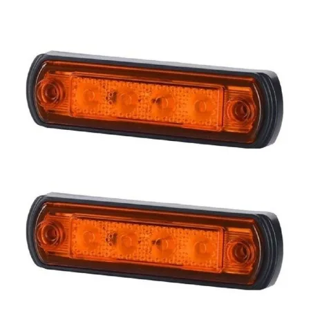 Led Amber Outline Marker Lights ardillion new
