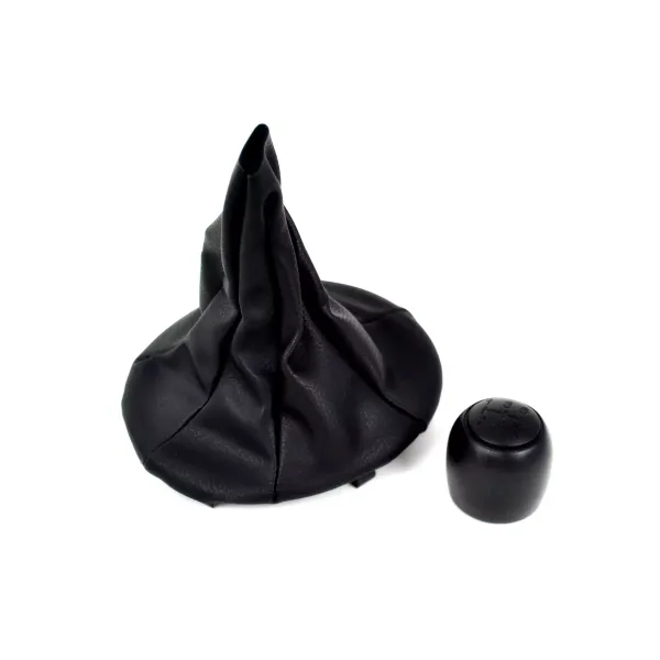 Quality Manual Gear Shift Knob with Gaiter Boot & Base for FIAT Panda (2003–2012) & FIAT 500/500C (2007–2013). 5-Speed+R. FREE Delivery!