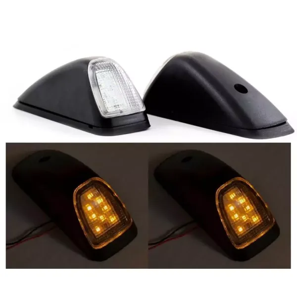 2 pcs High Quality Amber Roof Cab LED Marker Lights 24V– for Mercedes Atego, Actros, Axor (24V). FREE Delivery for UK mainland!