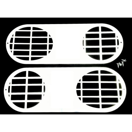 for Scania R 2 pcs Stainless Steel Fog Light Guards Decoration