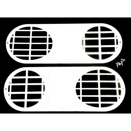 for Scania R 2 pcs Stainless Steel Fog Light Guards Decoration