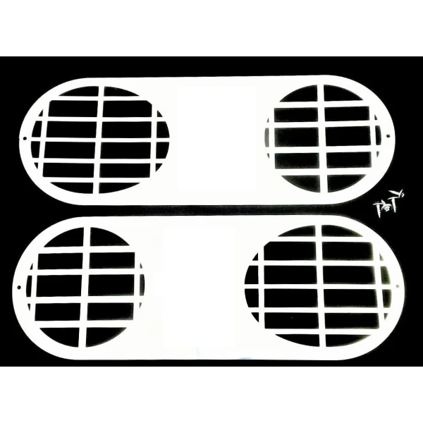 for Scania R 2 pcs Stainless Steel Fog Light Guards Decoration