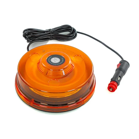 High Quality Orange 12V-24V LED Warning Light Lamp Magnetic Emergency Beacon, IP67 Waterproof, 48 LEDs. FREE Delivery for UK and Europe