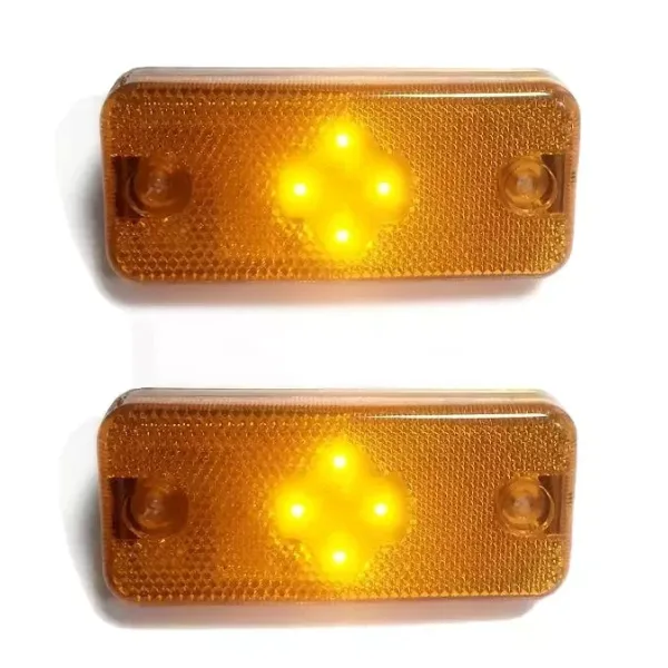 High Quality 2 pcs Left and Right Amber Indicator Lights Lens for PEUGEOT Boxer & CITROEN Relay (2006>), Amber/Orange. FREE UK Delivery!