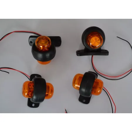 High Quality 2 pcs Amber LED Marker Lights 12V Orange Side Position Lamps for Bus, Van, Chassis, ATV, Motorhome. FREE Delivery for UK!