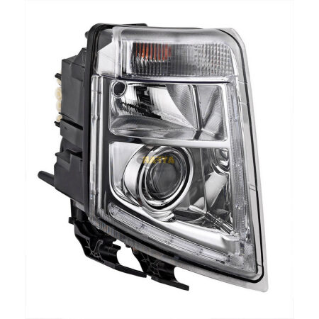 Right Headlight for Volvo FH3 FM2 MP3 (2008–2014) with LED DRL, for LHD Trucks Only