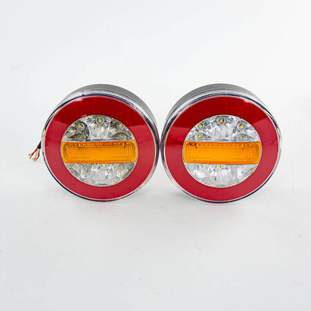 6 pcs x Led Rear Neon Glow 24V Tail Hamburger Lights Lamp for Truck Trailer Tipper Lorry Bus