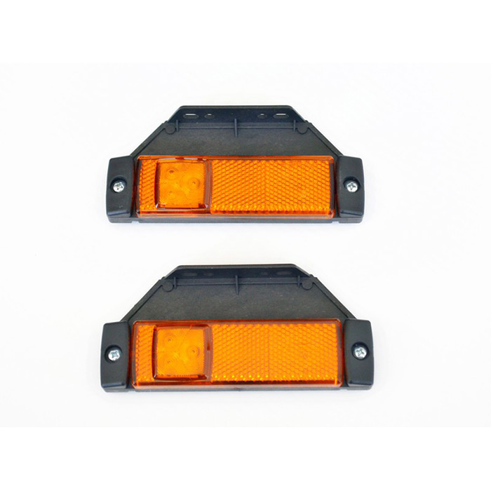 High Quality Side Amber Marker Lights - 6 pcs SMD LED, Waterproof, E-Marked, CE Approved, 12V & 24V. FREE Delivery for UK mainland!