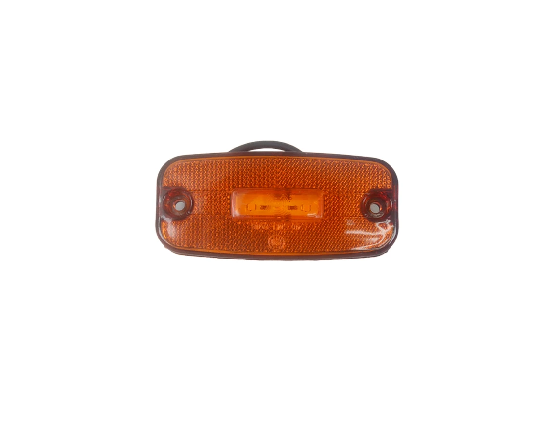 High Quality Amber Side Marker Lights - 5 pcs x 24V 3 SMD LED Orange Lamps, Flat Back Design. FREE Delivery for UK mainland!