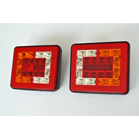 2 pcs Led 24V Tail Lights for Truck, Lorry, and Trailer – High-Output SMD, E-Marked, Waterproof, 5 Functions
