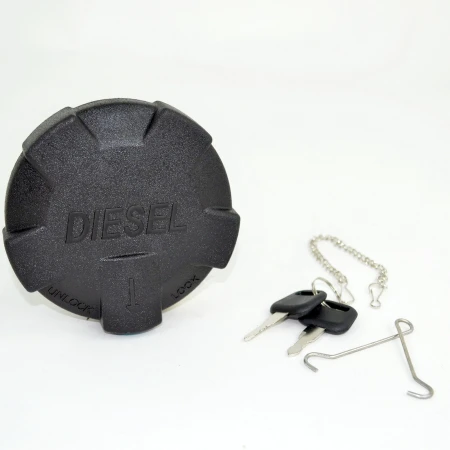 High Quality Locking Diesel Fuel Tank Cap with 2 Keys, Fits 80mm Neck for Volvo FH 4/12 FL FM. OEM Ref 1687523, 7485132554, 5001865160.