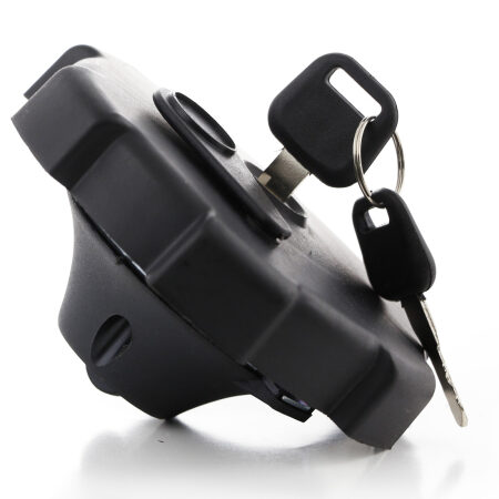 Black Locking Fuel Tank Cap with 2 Keys & Dust Protective Cover – Vented, Fits MAN TGA TGX TGS