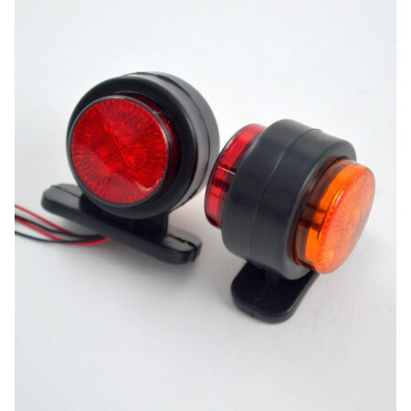 High Quality 4 pcs LED Side Marker Lights - Red & Amber, 12V, Shockproof & Waterproof, 8 LEDs. FREE Delivery for UK mainland!