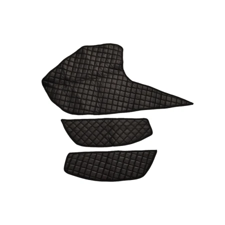 Black Door Mats + Eco Leather Dash Mats for DAF XF 2021+ Right Hand Drive trucks