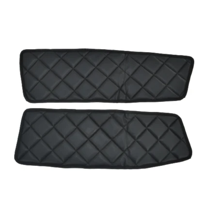 for DAF XF 106 Black Left + Right Italian Eco Leather Door Panel Mats
