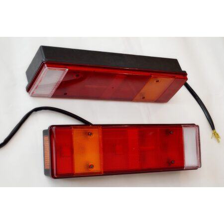 2 pcs Rear Tail Fog Lights 12V-24V AMP 1.5 Connect with Amber Side Marker Light for Car,