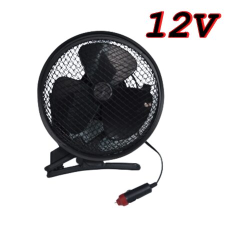 12V Cooling Fan 170 mm diameter Car Van Bus Truck Lorry SUV 4x4 Fan Portable Clip