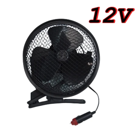 12V Cooling Fan 170 mm diameter Car Van Bus Truck Lorry SUV 4x4 Fan Portable Clip