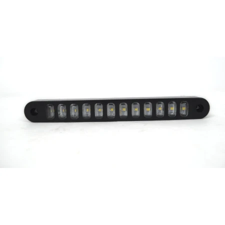 High Quality 2 pcs White LED Marker Lights with Black Rubber Base, 12V - 24V, IP67 Waterproof Rated! FREE Delivery for UK mainland!