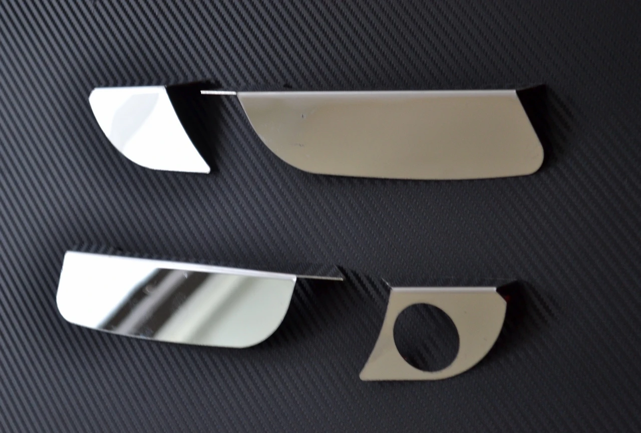 Door Handle Covers for Volvo Trucks VI Series, FH4 (2013-2020) – 4 pcs Mirror Polished Stainless Steel Decoration Set