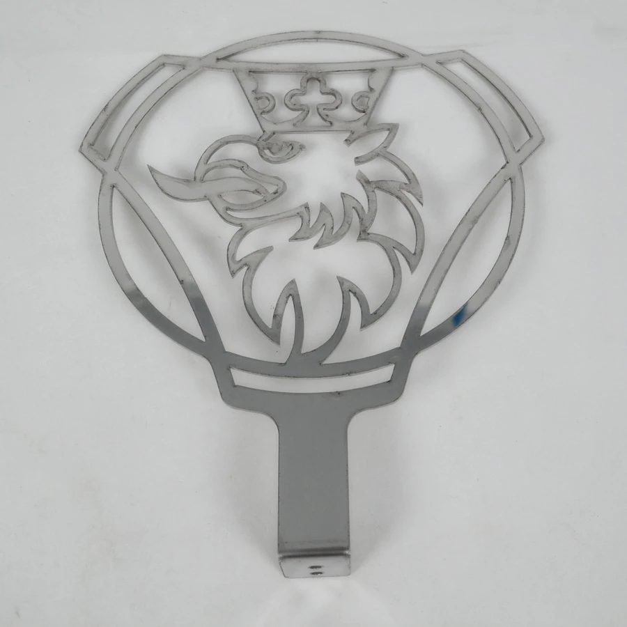 Stainless Steel Lollipop Decoration for R/L/P/G/S Series Trucks - Front Dashboard Accessory with Griffin Design