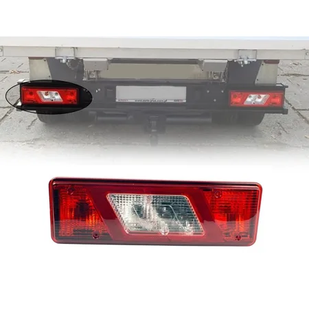 Left Side Rear Tail Light Lamp for Ford Transit Tipper 2014+ – E-marked Aftermarket Replacement, OEM/Ref No: 14309E, Comes Without Bulbs