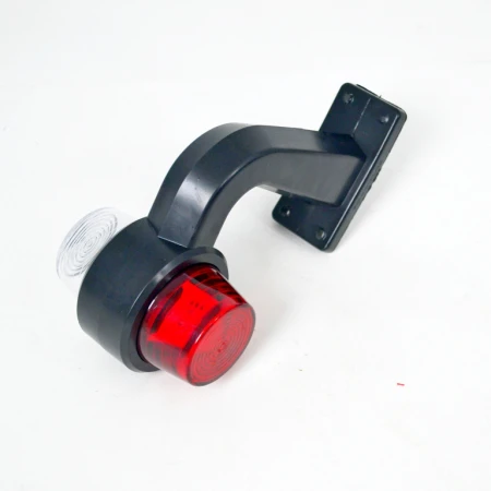High Quality Stalk Marker Lights – 2x LED Side Position Lamps, Red & White, Shockproof & Waterproof, 12V - 24V