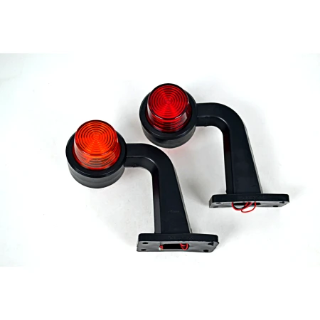 High Quality Stalk Marker Lights – 2pcs LED Side Marker Lights/Indicators, Red & Amber, Shockproof & Waterproof