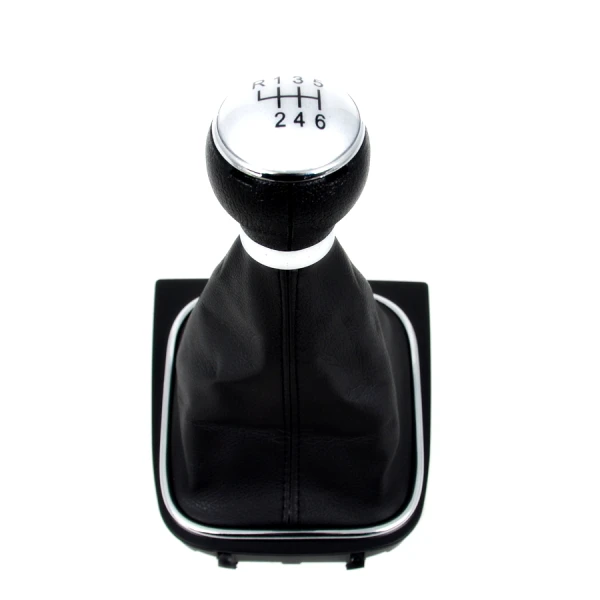 6-Speed Gear Shift Knob+Gaiter+Base for VW Golf MK5